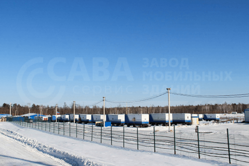 Мобильный поселок для строителей космодрома «Восточный»