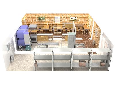 Вагон-дом кухня-столовая на 20 человек + склад