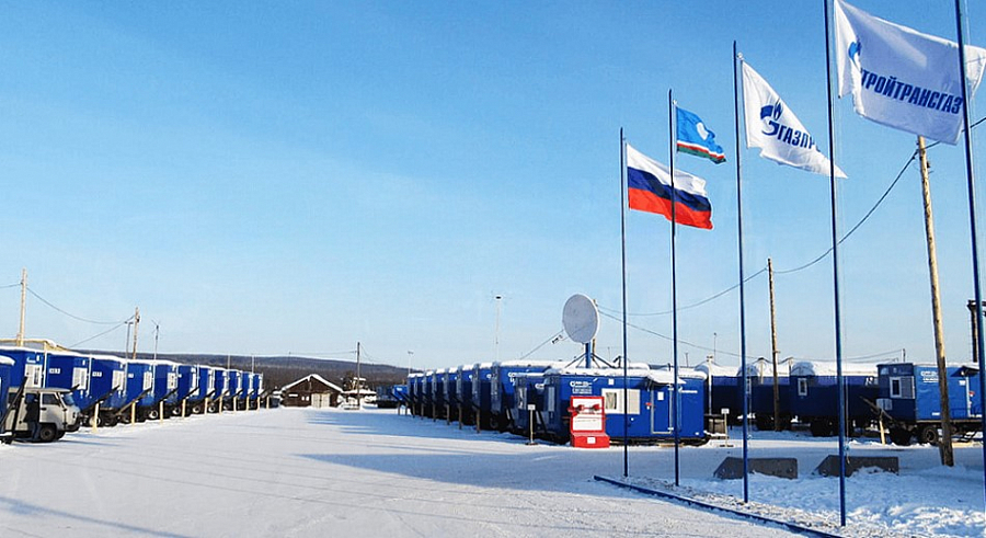 Вахтовый поселок для строителей Ленского участка магистрального газопровода «СИЛА СИБИРИ»